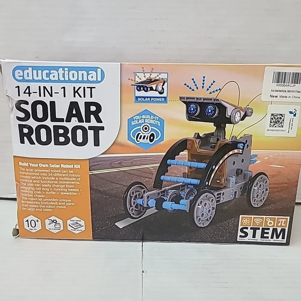 14 in 1 Solar Robot STEM Kit For Kids, Learning, Engineering, Building Kit, Gift